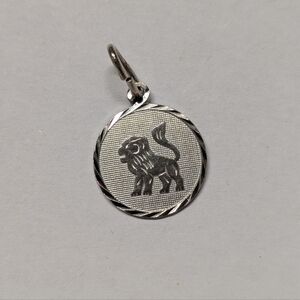 Silver Lion Zodiac/Charm Pendant 925 Stamped Vintage Zodiac